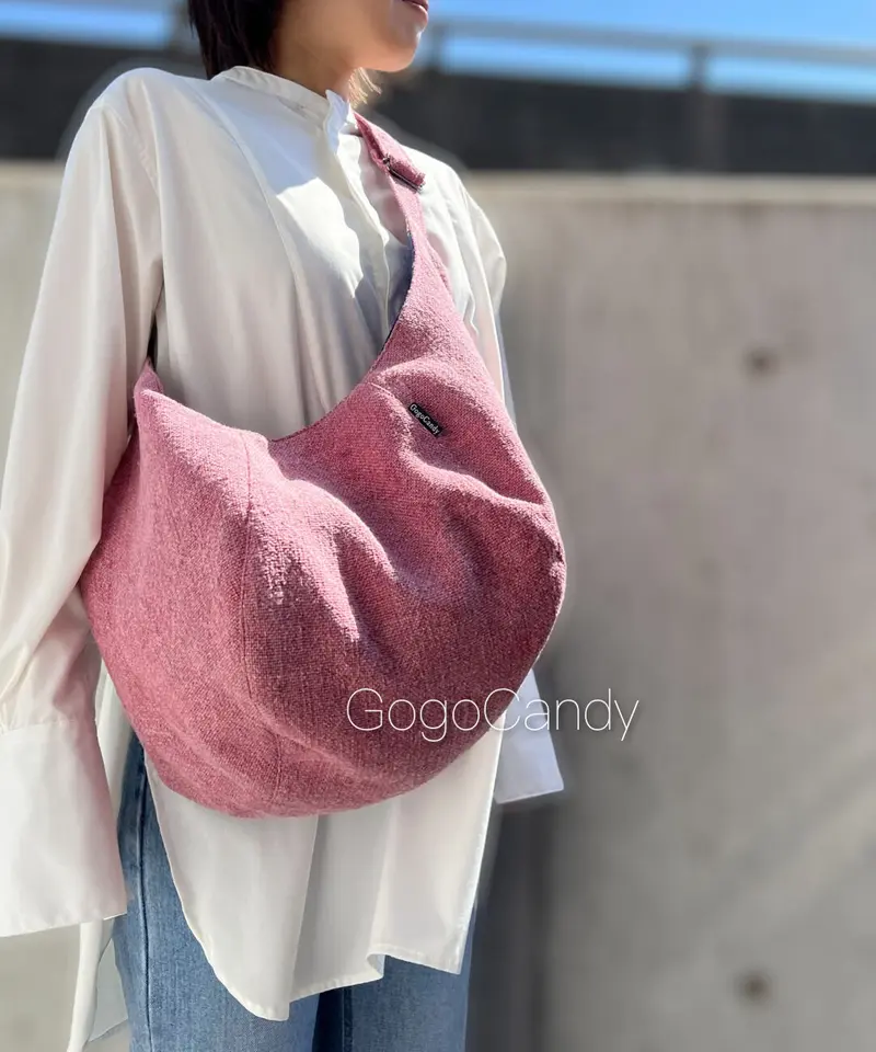 シルバーグレー サイズ ポンバッグ【ローズ】gocan55 | www