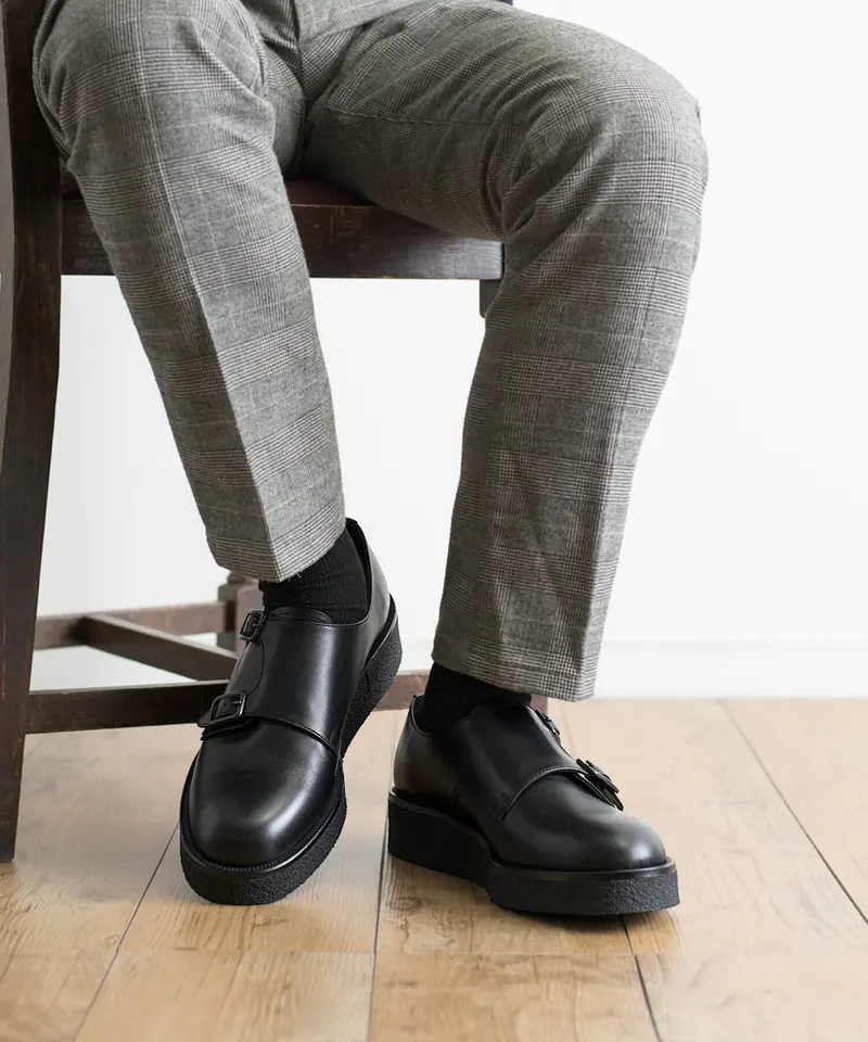 PADRONE パドローネ / DOUBLE MONK STRAP SHOES [KEI] 別...