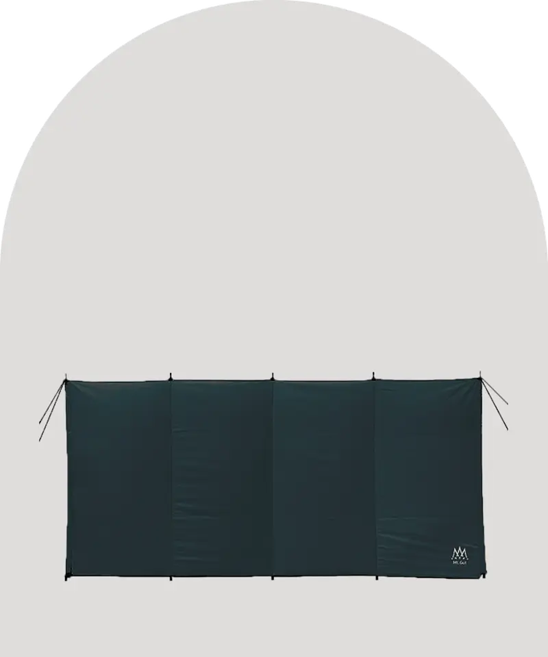 Mt.Gut 陣幕 風除 ウインドスクリーン コットン ブラック | Mt.Gut