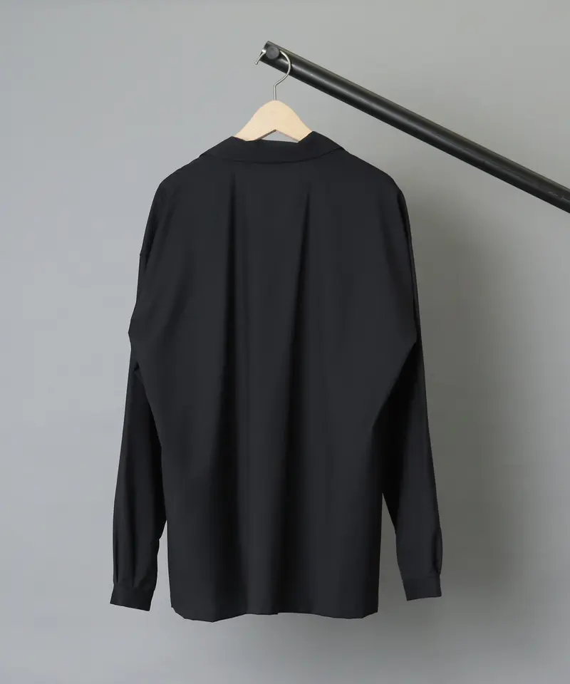 SEEALL / シーオール 】OPEN COLLAR MILITARY SHIRTS |...