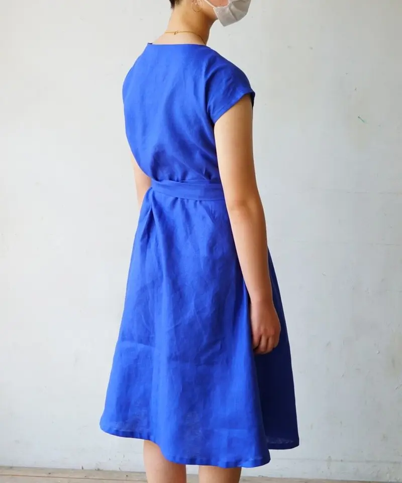 カシュクールワンピース型紙 フレンチスリーブ | Atelier-Dream Handmad...