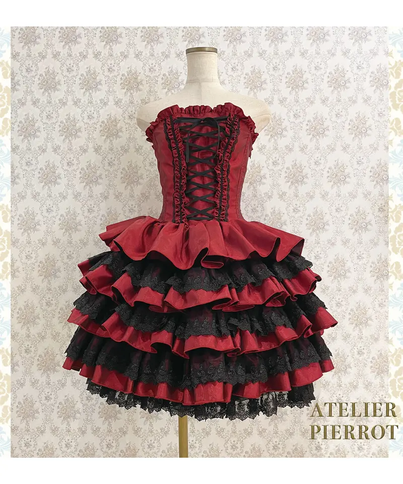 ATELIER PIERROT】アトリエピエロ 4段ミニコルセットドレス 5色 4 Tier...