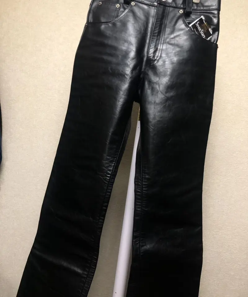 オールドナインティーズTALON社ジッパーレザーパンツ〉 90年代Indian