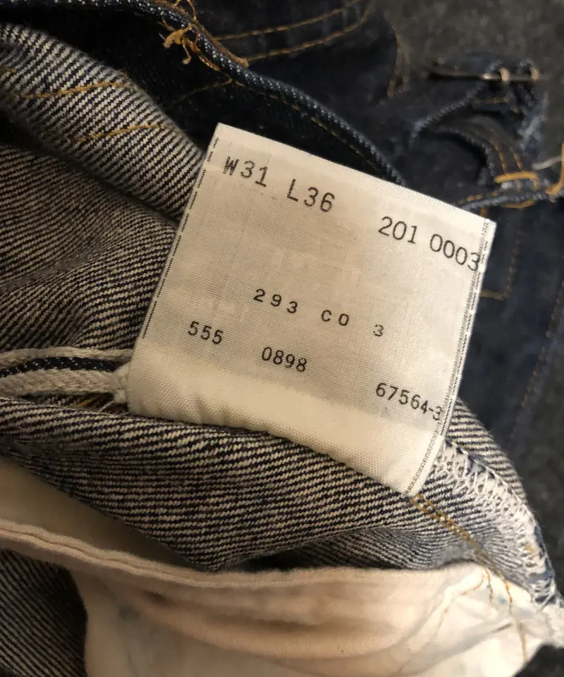 米国製バレンシア工場〉LEVI'S復刻米国製1937,s MODEL 201XX 201 0...