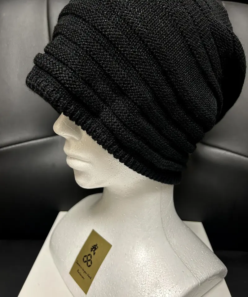 Ca4laスプリング・サマーシーズンニットキャップBLACK美品〉Ca4la SS