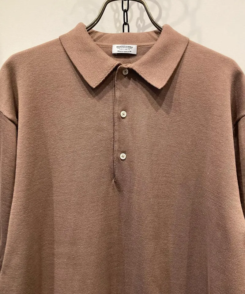 MAATEE&SONS (マーティーアンドサンズ) POLO 3本撚CHOUCHOU-MEN...