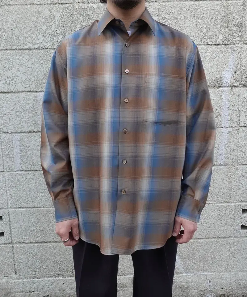 AURALEE(MEN`S) / SUPER LIHGT WOOL CHECK SHIRT |...