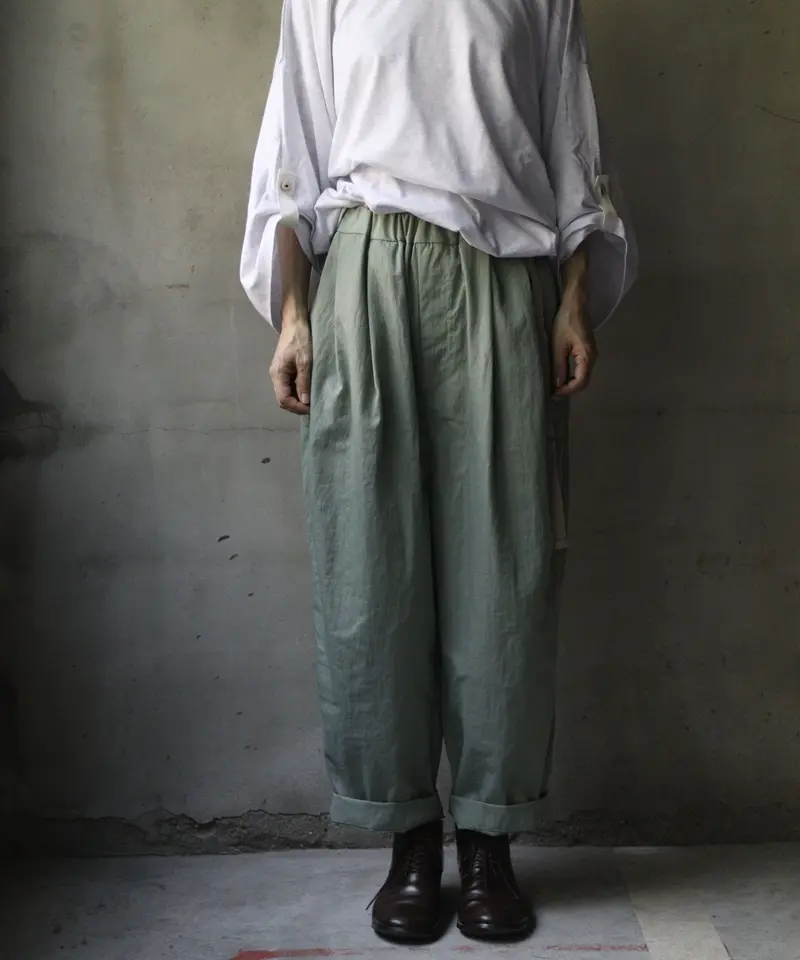 Dulcamara ドゥルカマラ / ヴィンテージナイロンタックワイドPT UNISEX