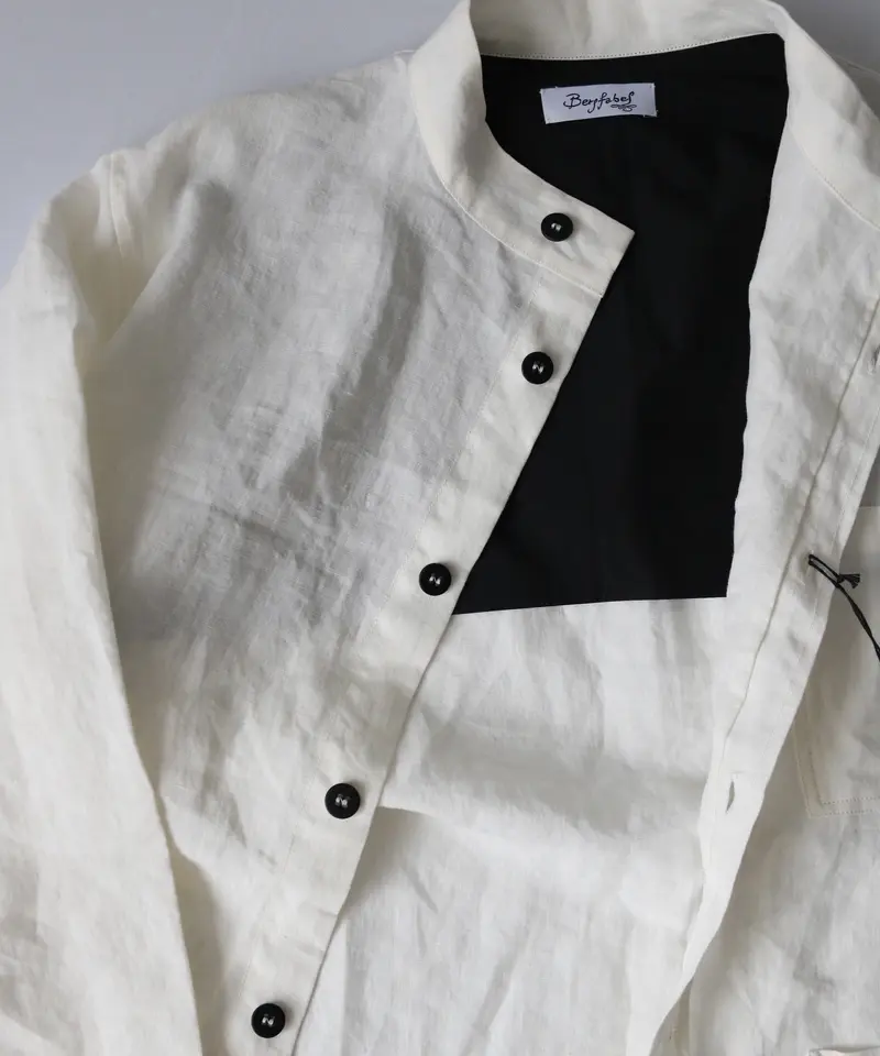 Bergfabel バーグファベル / Shirt with standing collar