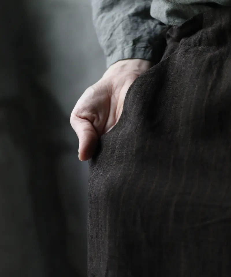 23SS購入BIEK VERSTAPPEN リネンサスペンダー付パンツ アウトレット