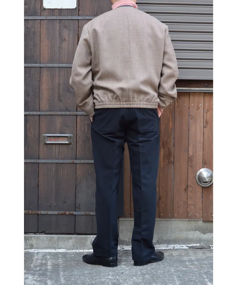 GATHERED BACK SPORTING TROUSER(COTTON) / BLACK...