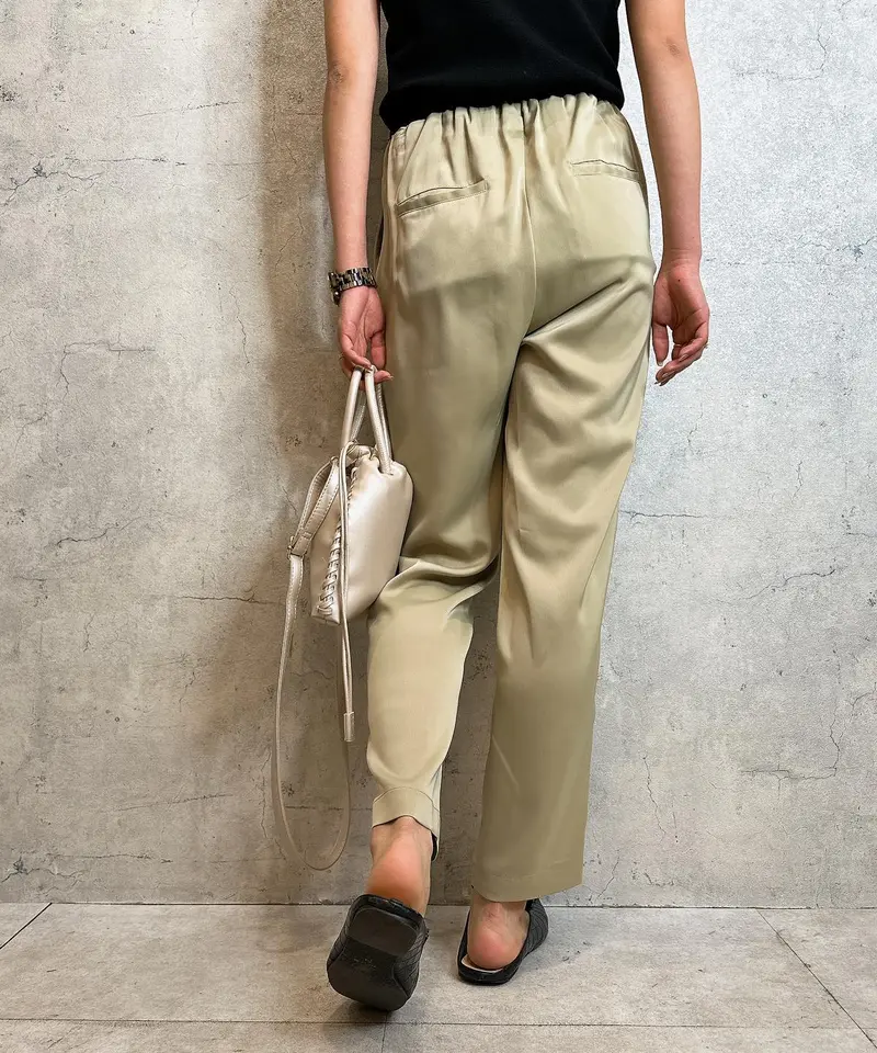 CYAN TOKYO (シアントウキョウ) ストレッチウエストギャザーパンツ