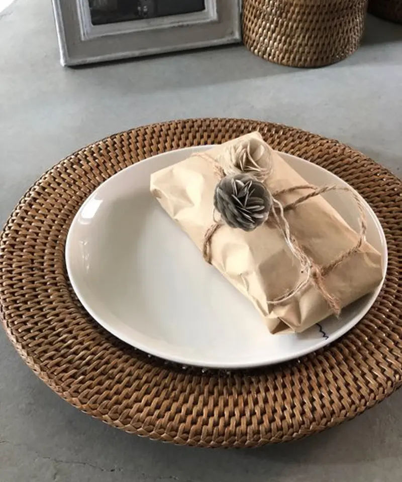 ホテル仕様のラタン アンダープレート | euro life style