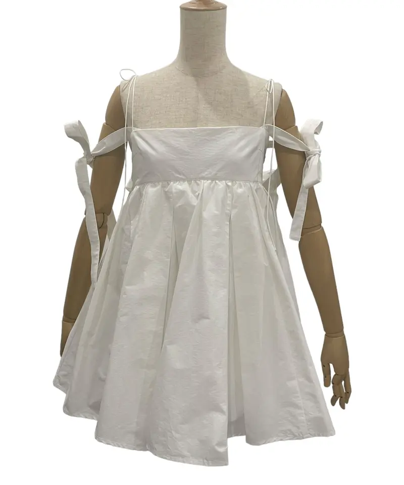 ダブルスカートリボンミニドレス / Double Skirt Ribbon Mini Dres...