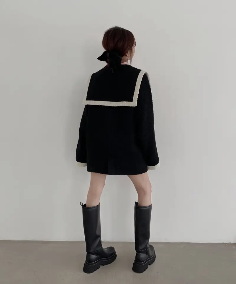 セーラーツイードジャケット / Sailor Collar Tweed Jacket | FI...