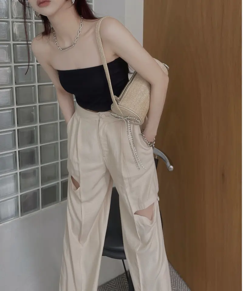 Bijou Ribbon Round Bag / ビジューリボンラウンドバッグ | FICTI...