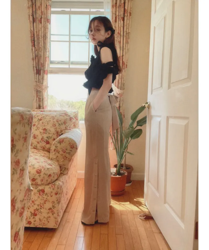 ショルダーダブルリボントップス Shoulder DoubleRibbon Tops | FI...