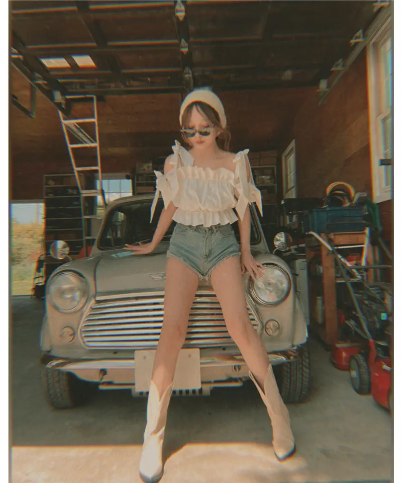 ショルダーダブルリボントップス Shoulder DoubleRibbon Tops | FI...