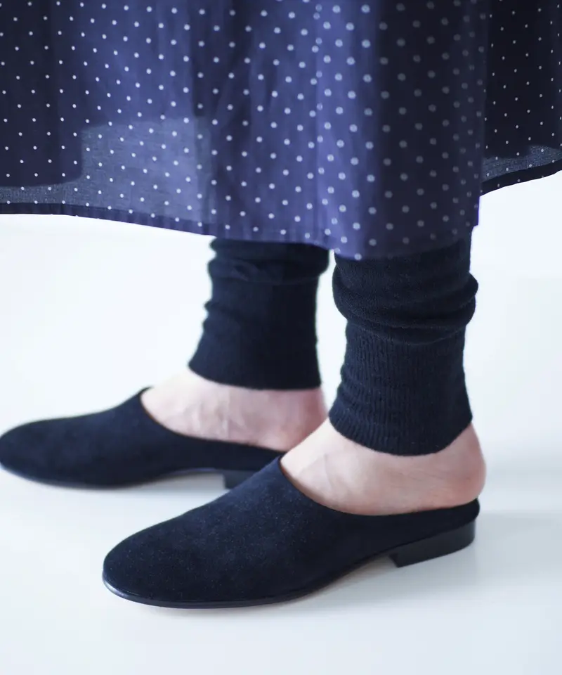 fruits of life × que>ベロア革ミュール / 黒色(ブラック) | fru...