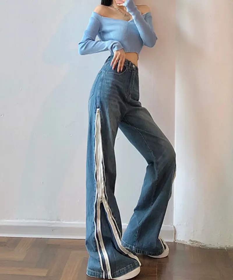 超安い】 HIGH-GATE ダブルウエストジッパーデニム！ デニム/ジーンズ