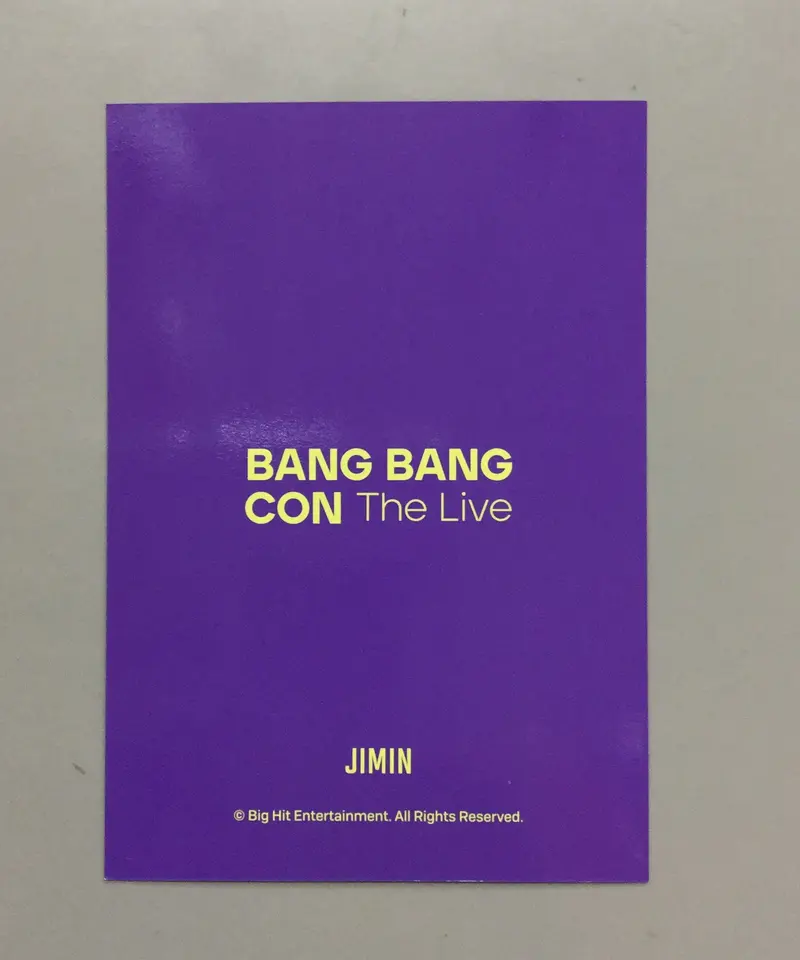 イタミ有り】BTS BANG BANG CON モバイルバッテリー トレカ JIMIN |