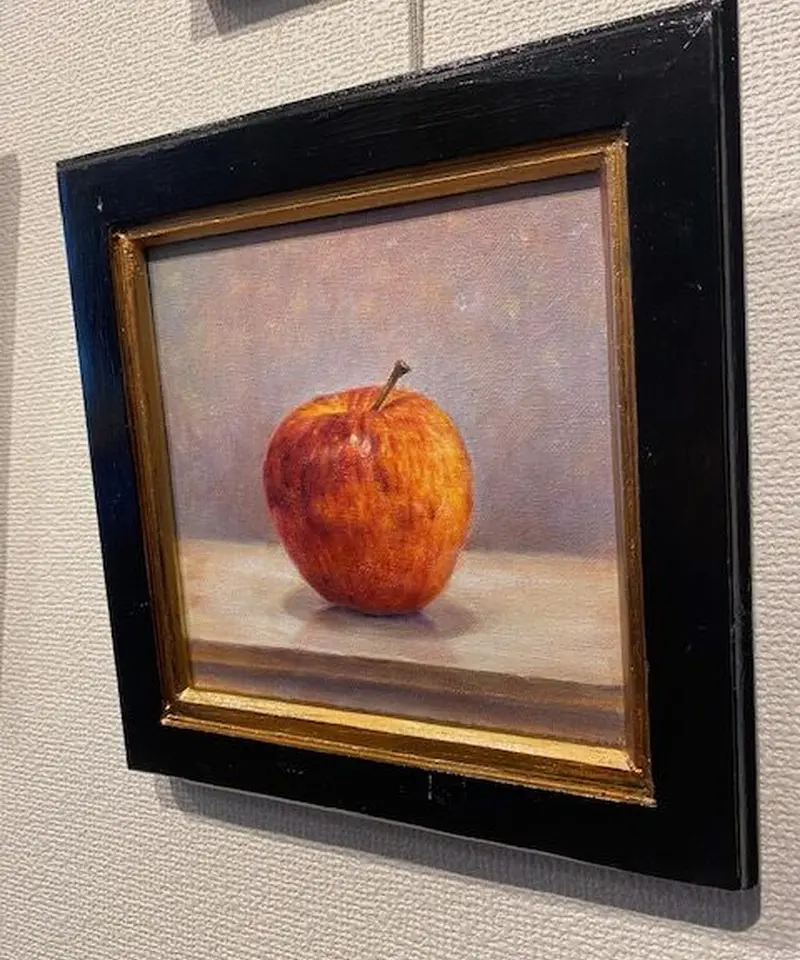 宮本直介 岩木山 油絵 油彩画 絵画 林檎 りんご 風景画 アート 額縁