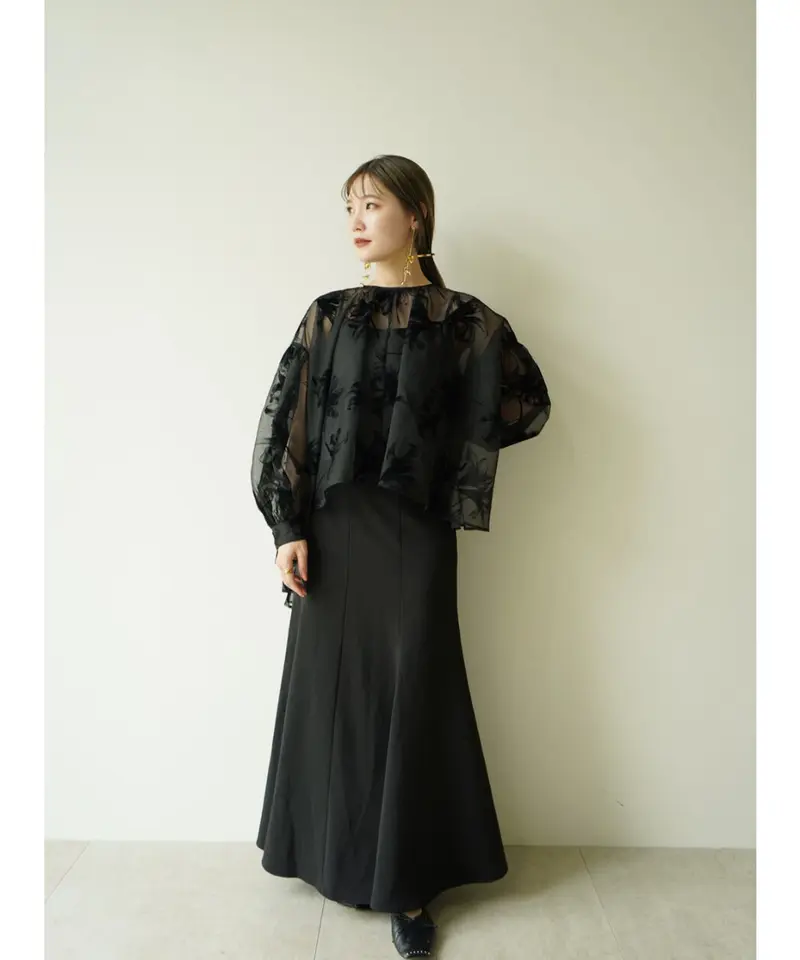 sheer over flare blouse | 【Acka.】エーシーケーエー|公式オン...