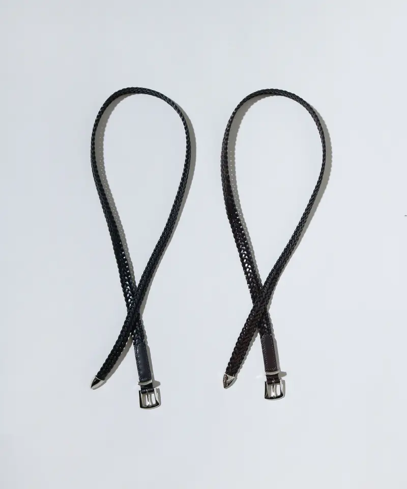 MBハイエンドレザー ナローメッシュベルト(シルバー) | MB -there is