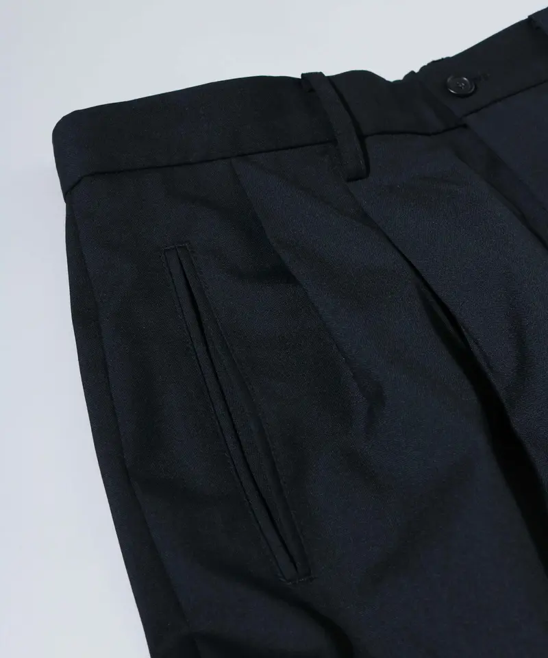 MBハイエンド尾州ウール ワイドテーパードスラックス(セットアップ可