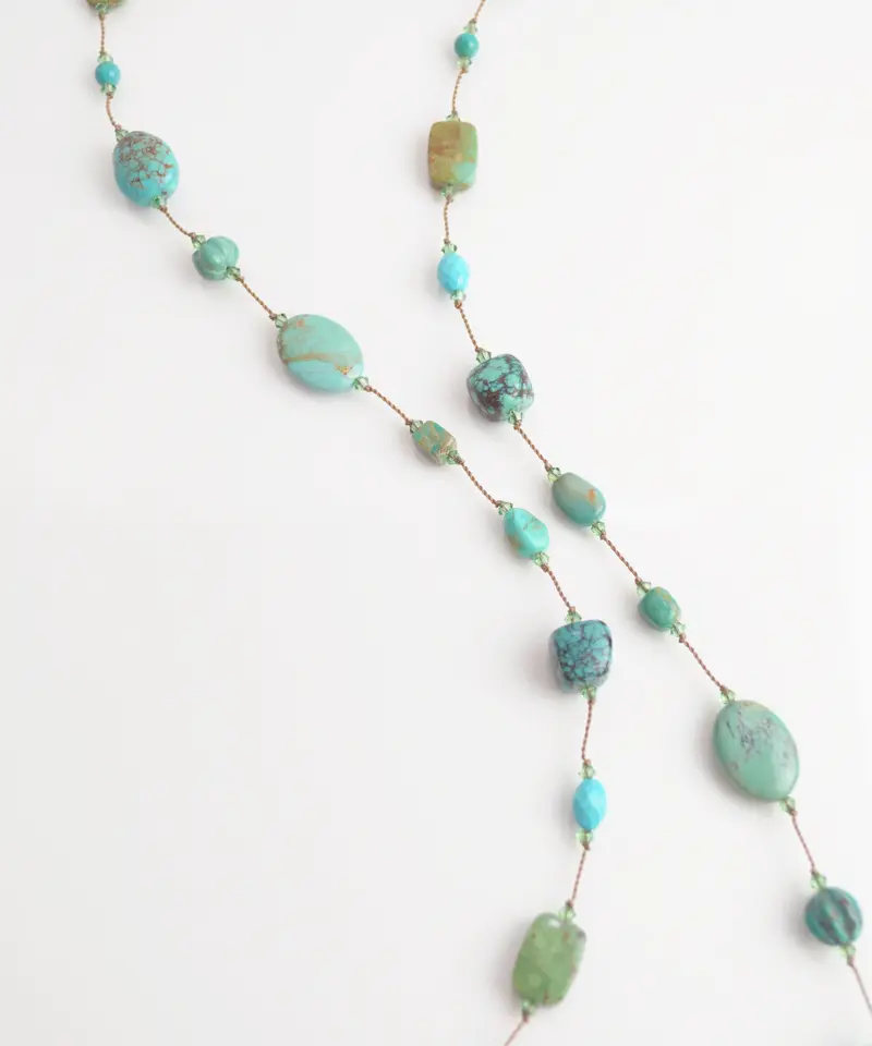 MARGO MORRISON】 ターコイズロングネックレス | KU-CROISSANT 公...