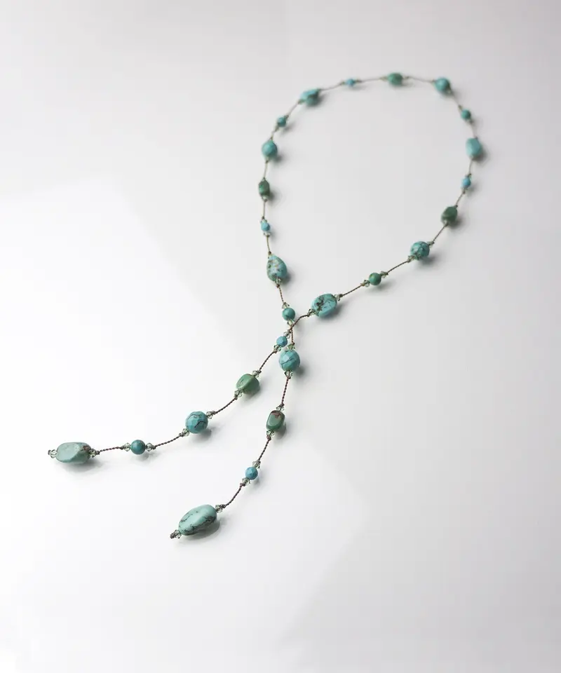 MARGO MORRISON】 ターコイズショートラリエット | KU-CROISSANT