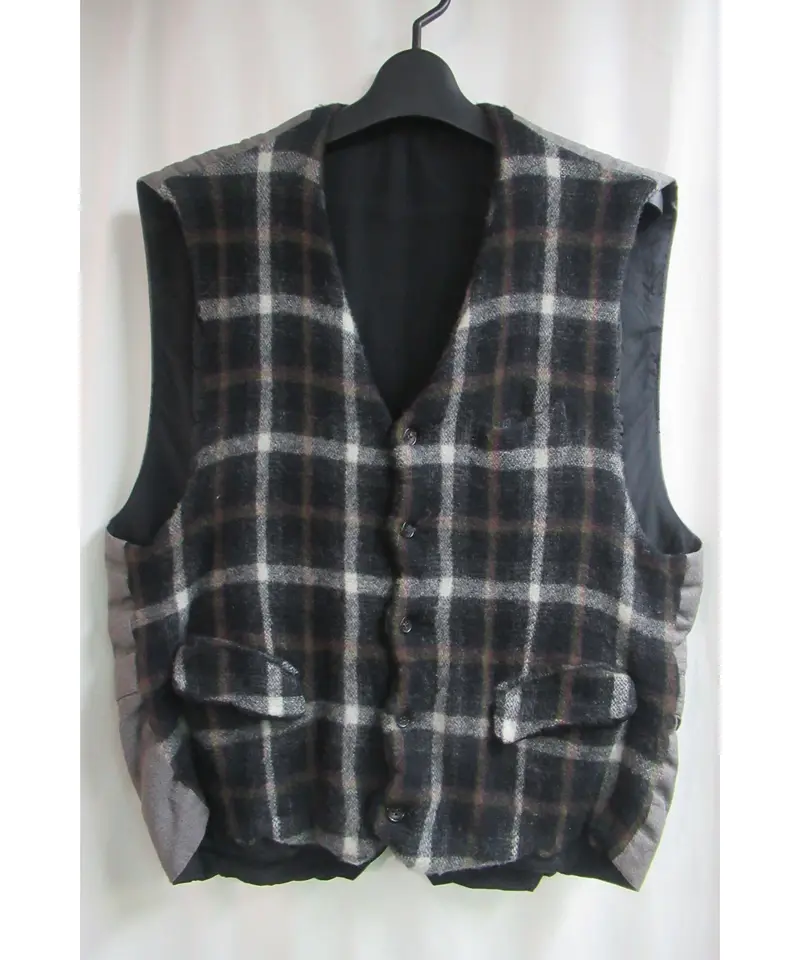 AD1994 COMME des GARCONS HOMME PLUS 縮絨 タータンチェック...