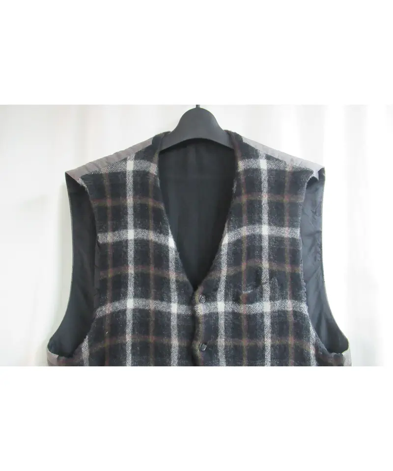 AD1994 COMME des GARCONS HOMME PLUS 縮絨 タータンチェック...