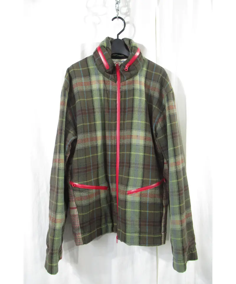 COMME des GARCONS SHIRT ウールフルジップブルゾン COMME des GARCONS SHIRT チェックデザインブルゾン（W13150）