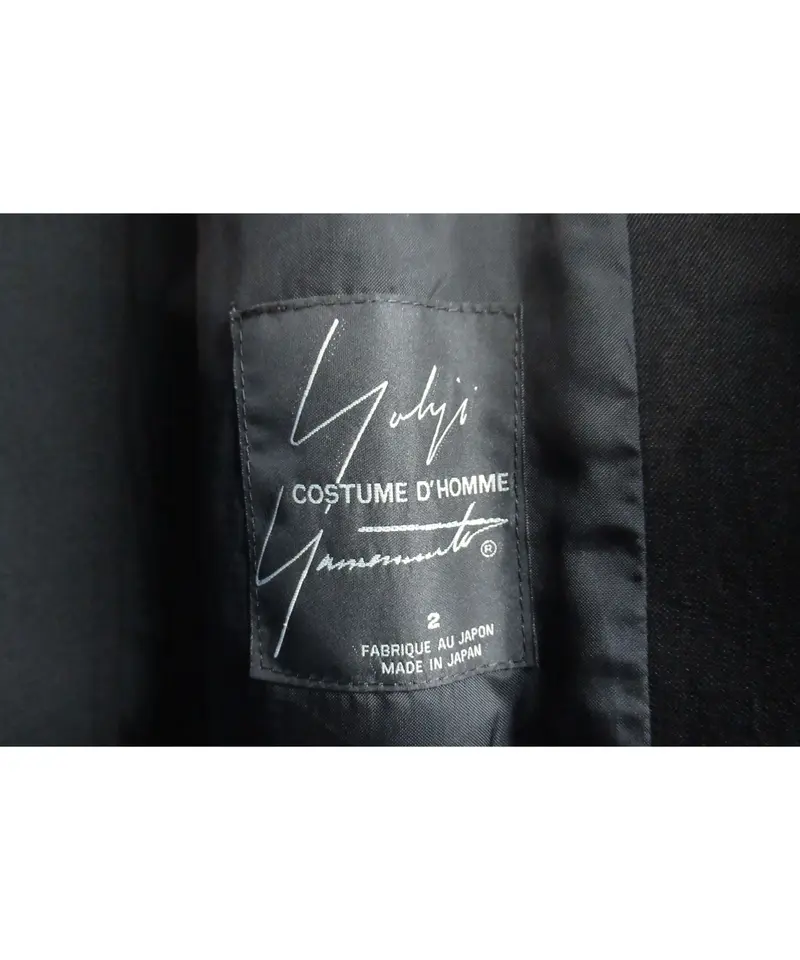 yohji yamamoto COSTUME D'HOMME ステンカラーシンプルコート HY...