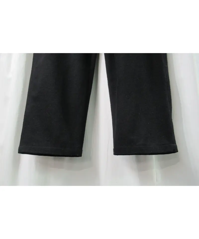 yohji yamamoto pour homme 黒 レプリカ アイレットヒモワイドパンツ（...