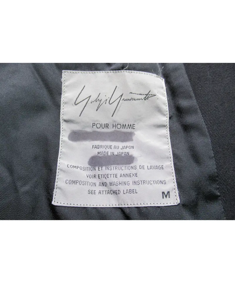 90's yohji yamamoto pour homme vintage SAMPLE ダ...