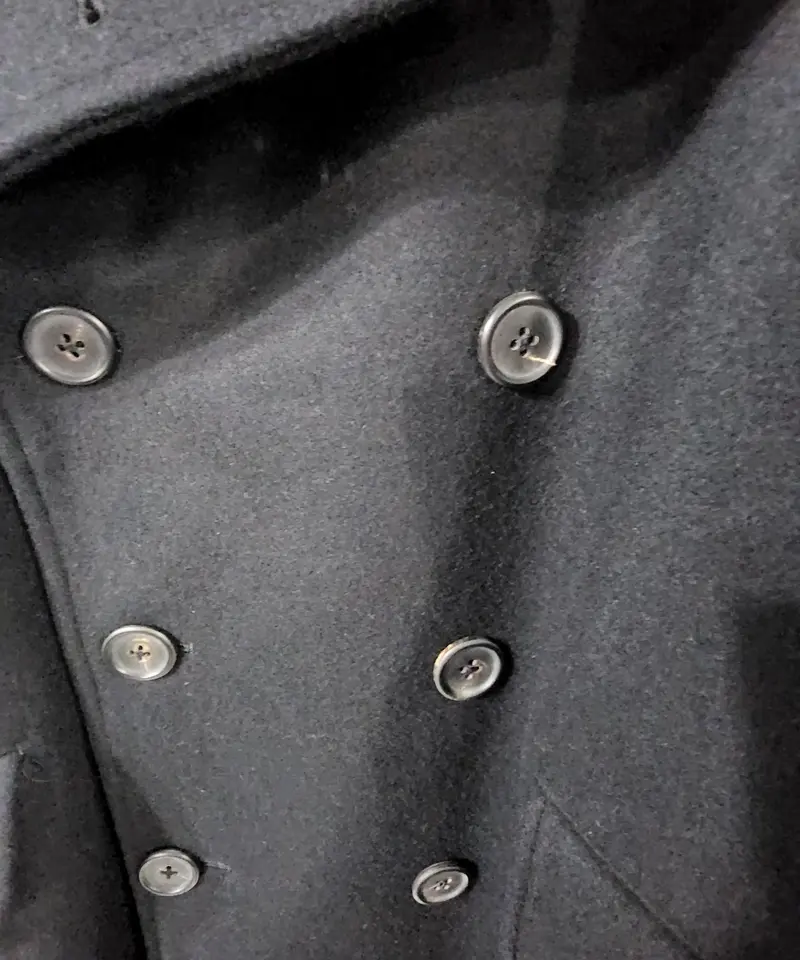 Y's for men ヨウジヤマモト 黒 ミリタリーダブルロングコート (MG-C02