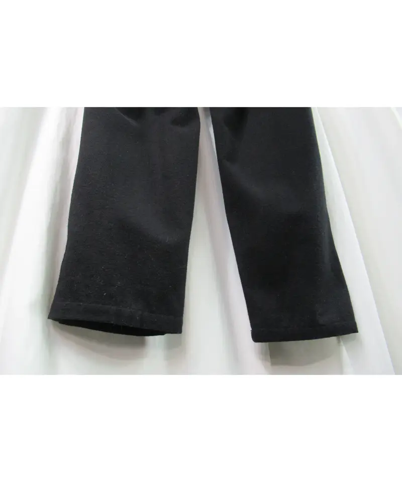 yohji yamamoto pour homme 黒 レプリカ アイレットヒモワイドパンツ（...