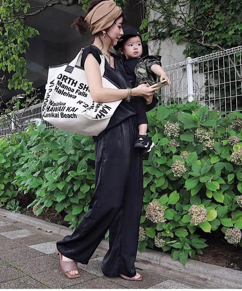 ロコハワイ LOCO HAWAII キャンバストートバッグ 【 ブラック