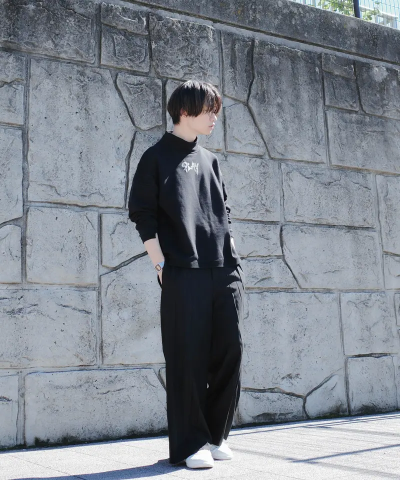 RePLAY DeadStock PLEATS WOOL WIDE SLACKS-
