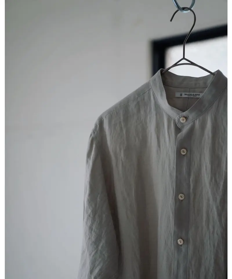 週末値下げ) ぐっさん様専用Maatee&sons 極上リネン pull over shirt