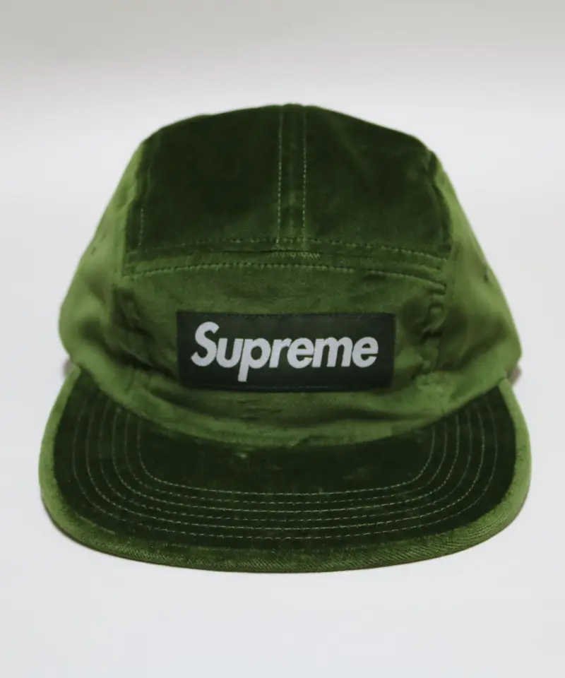 Supreme Velvet Camp Cap FW18 Olive オリーブ | NEO T...