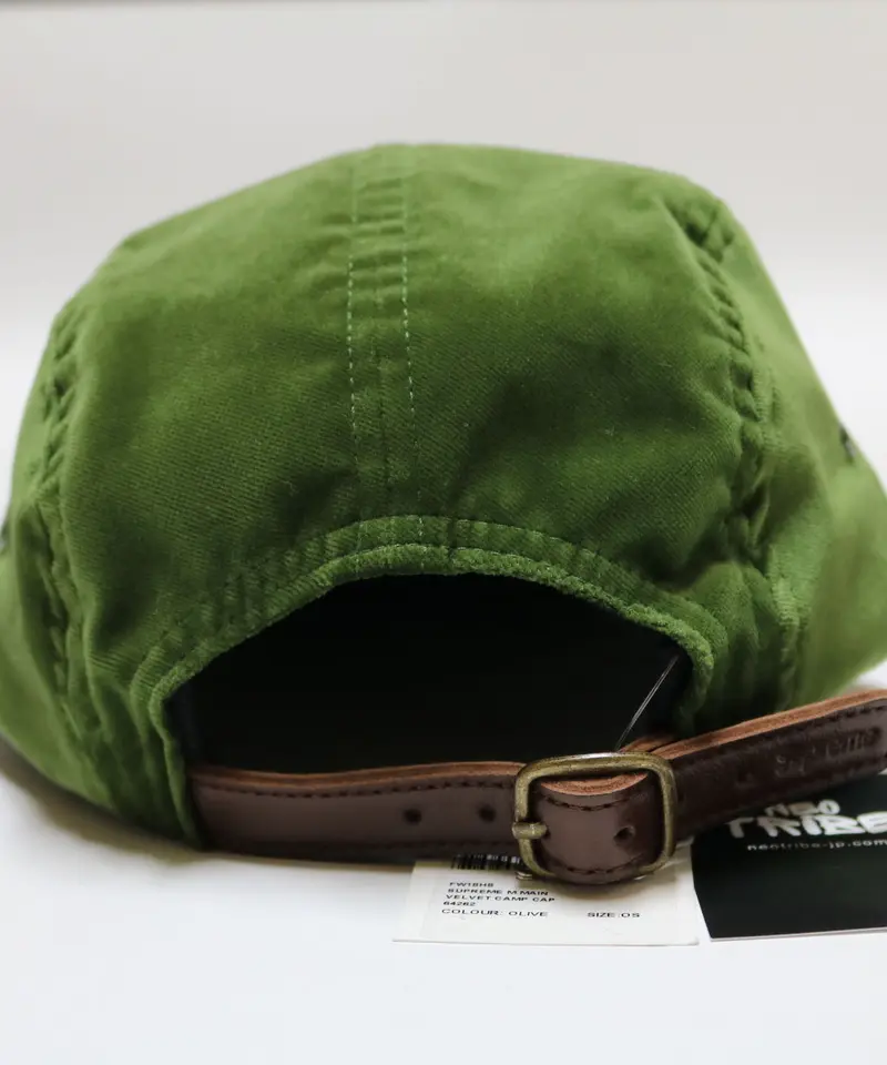 Supreme Velvet Camp Cap FW18 Olive オリーブ | NEO T...