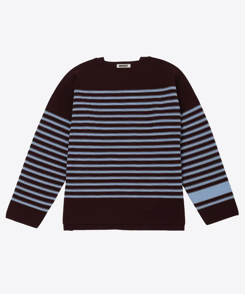 cotton nylon striped knit | NKNIT