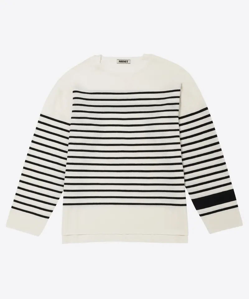 cotton nylon striped knit | NKNIT