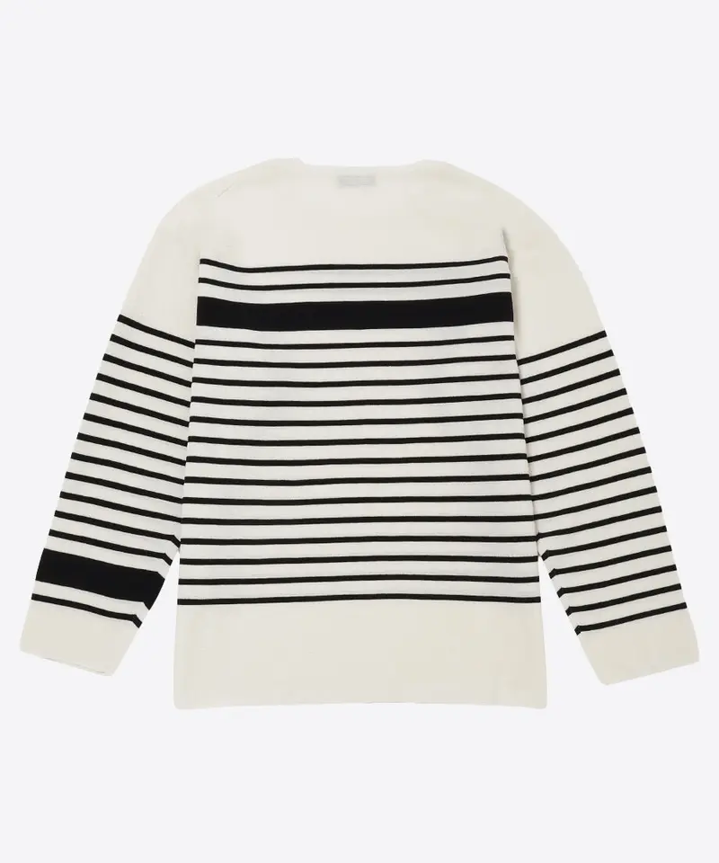 cotton nylon striped knit | NKNIT