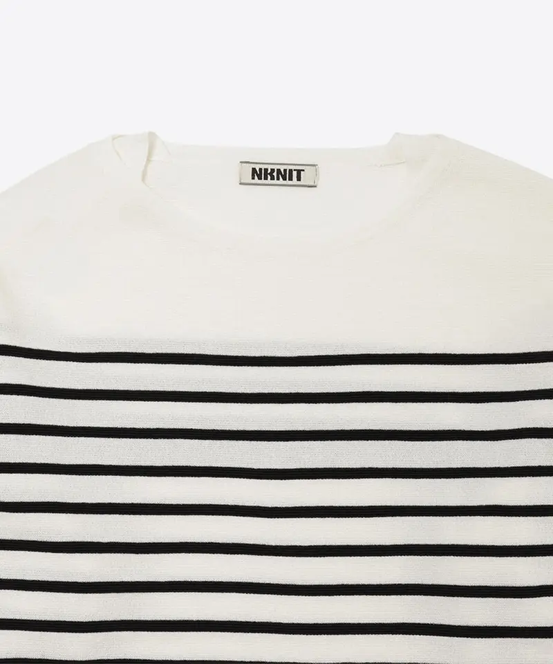 cotton nylon striped knit | NKNIT