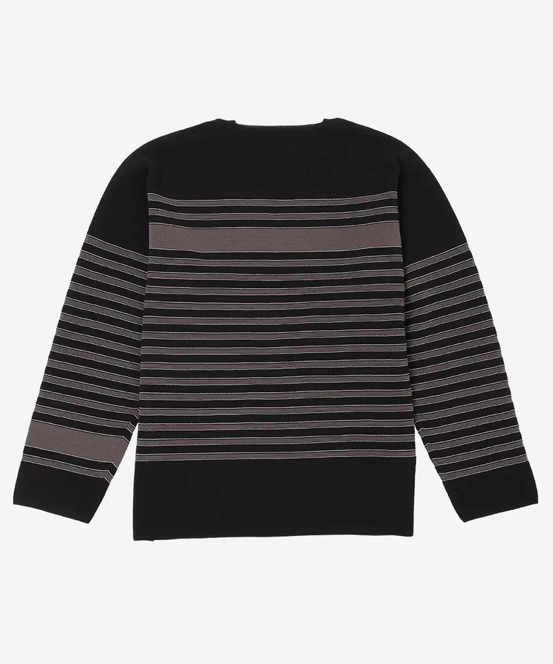 cotton nylon striped knit | NKNIT