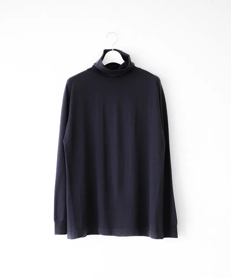 Super160's WOOL TURTLENECK KNIT | CTHY